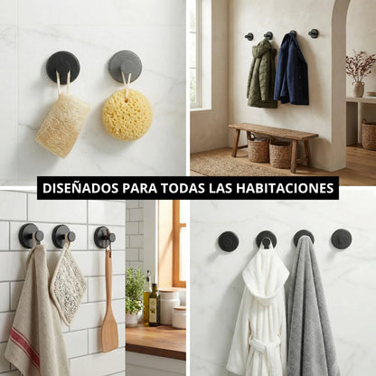Pack de ganchos de ventosa extra resistentes