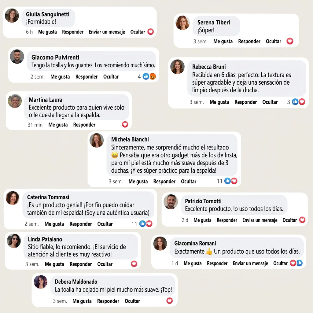 Velura™ - Toalla de ducha exfoliante