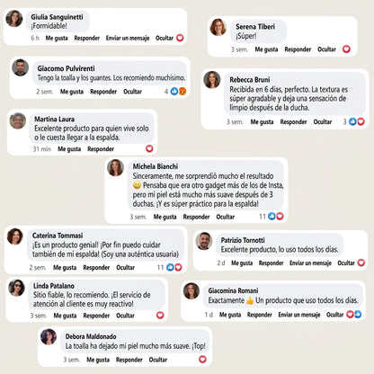 Velura™ - Toalla de ducha exfoliante