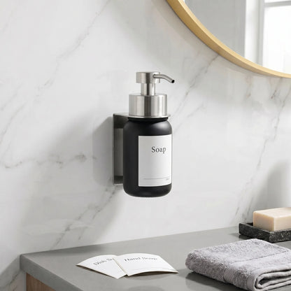Dispensador de jabón de pared en cristal