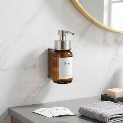 Dispensador de jabón de pared en cristal