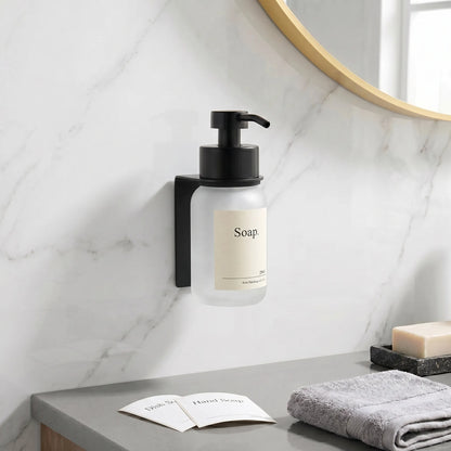 Dispensador de jabón de pared en cristal