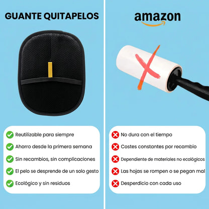Pulnea™ - Guante quitapelos reutilizable y ecológico