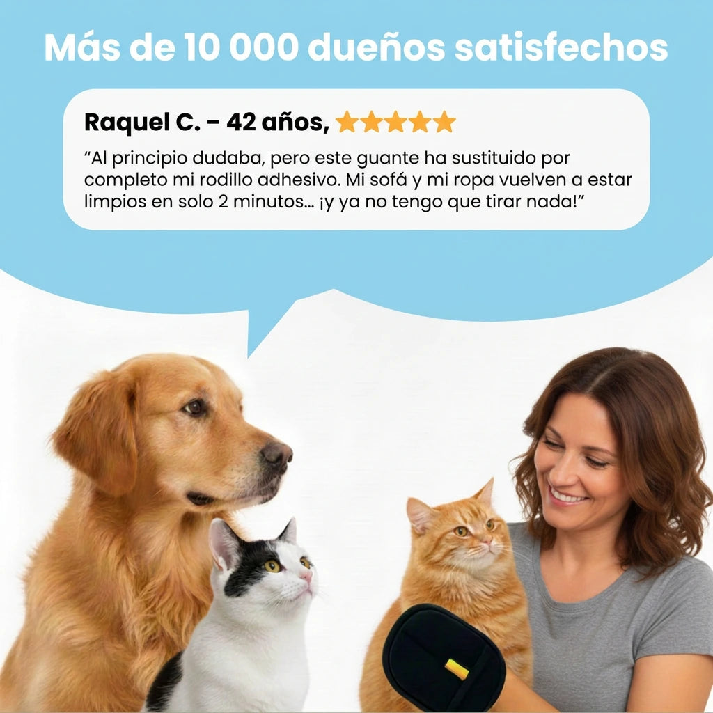 Pulnea™ - Guante quitapelos reutilizable y ecológico