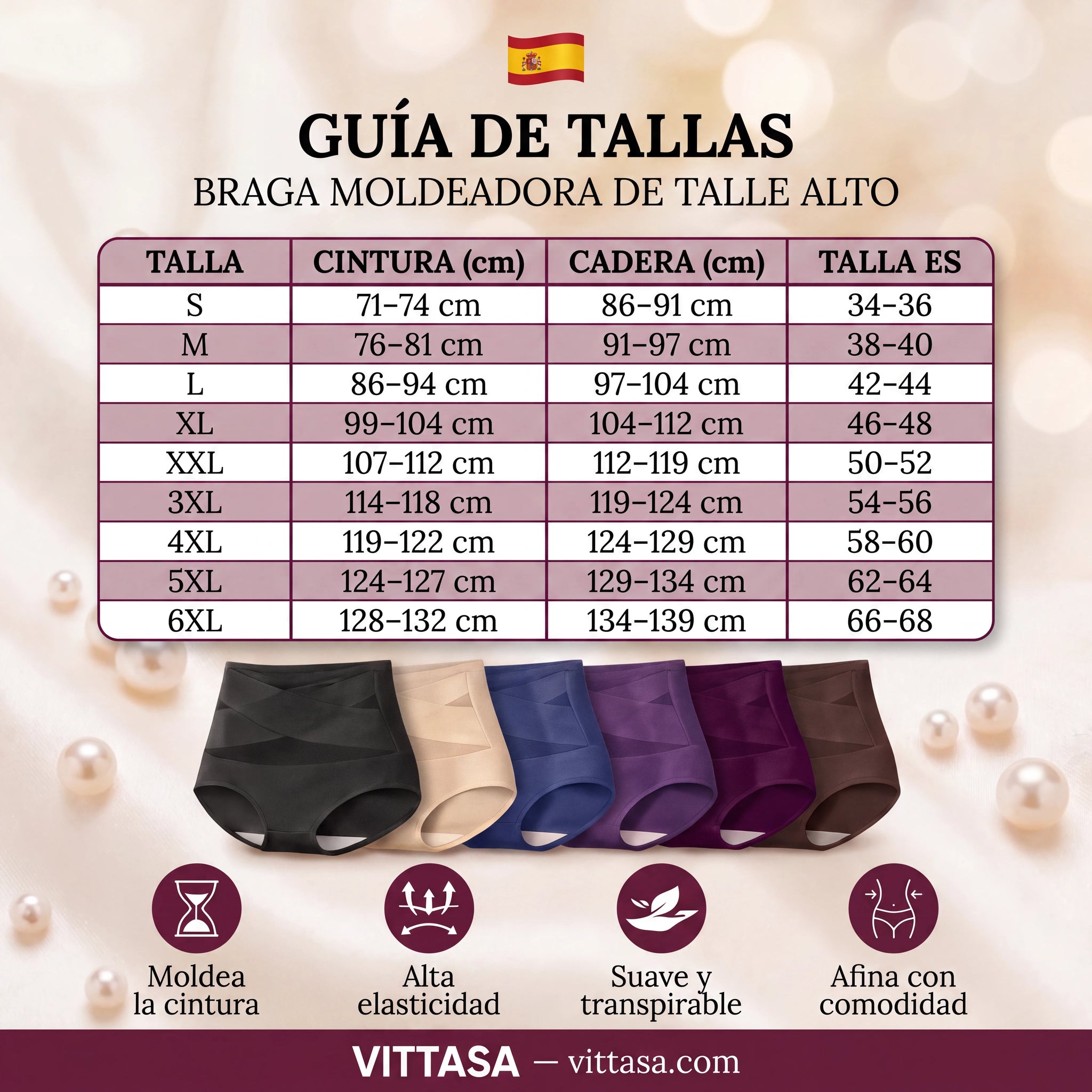 Lucky™ - Braga moldeadora sin costuras - Talle alto y vientre liso