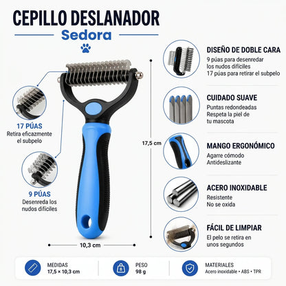 Sedora™ - Retira el pelo muerto sin tirones