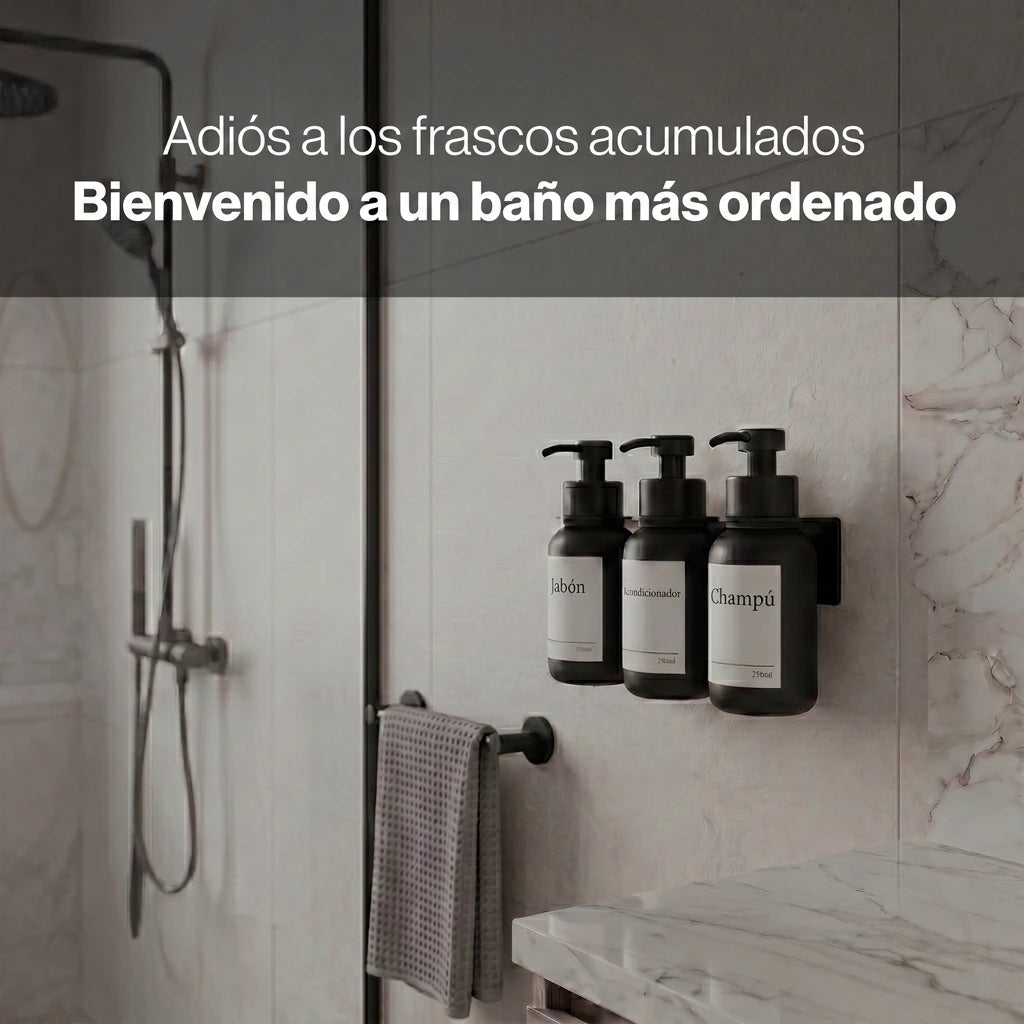Soapik™ - Dispensador de jabón de pared en cristal
