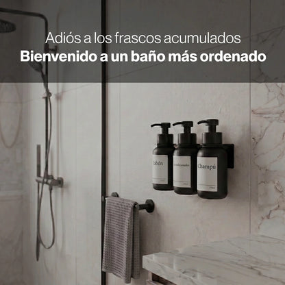 Dispensador de jabón de pared en cristal