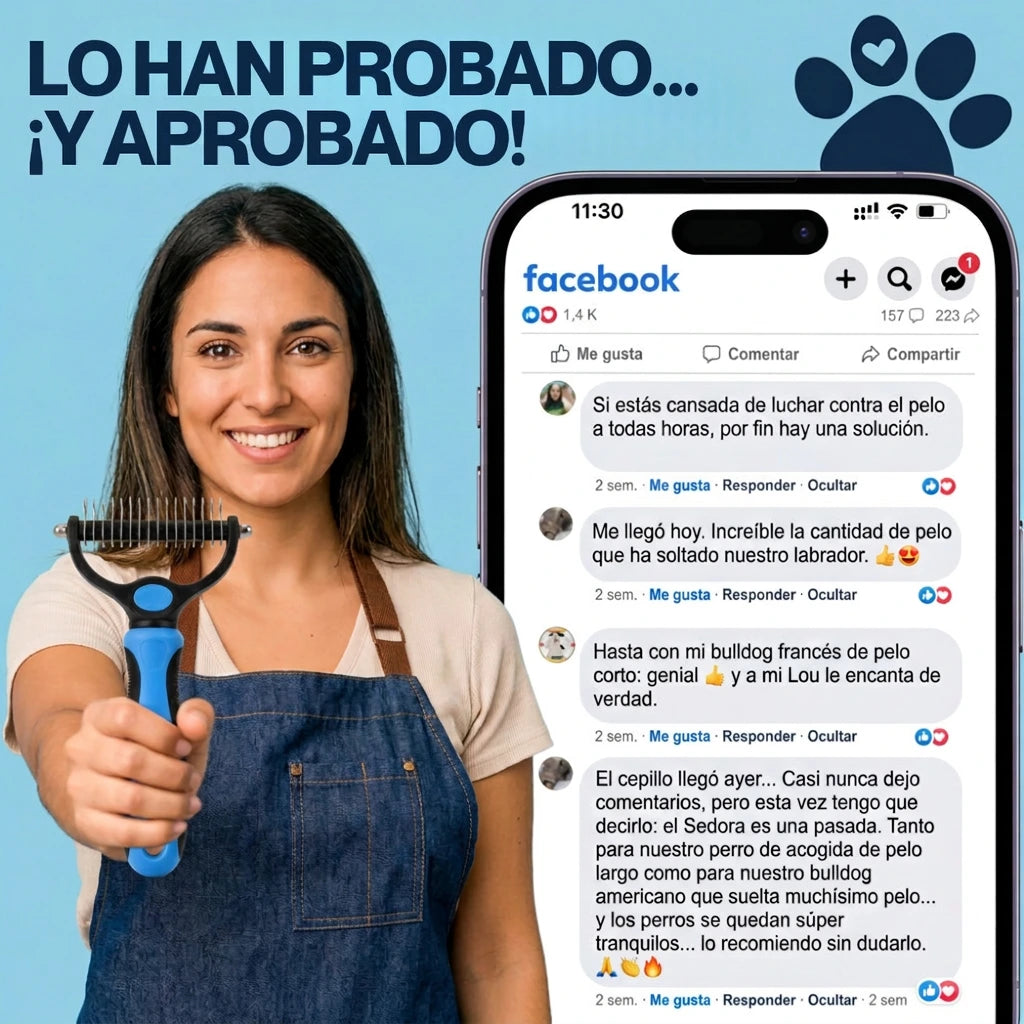 Sedora™ - Retira el pelo muerto sin tirones