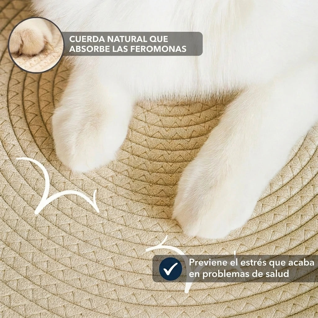 Nidora™ - nido de territorio natural tejido a mano para gatos de interior