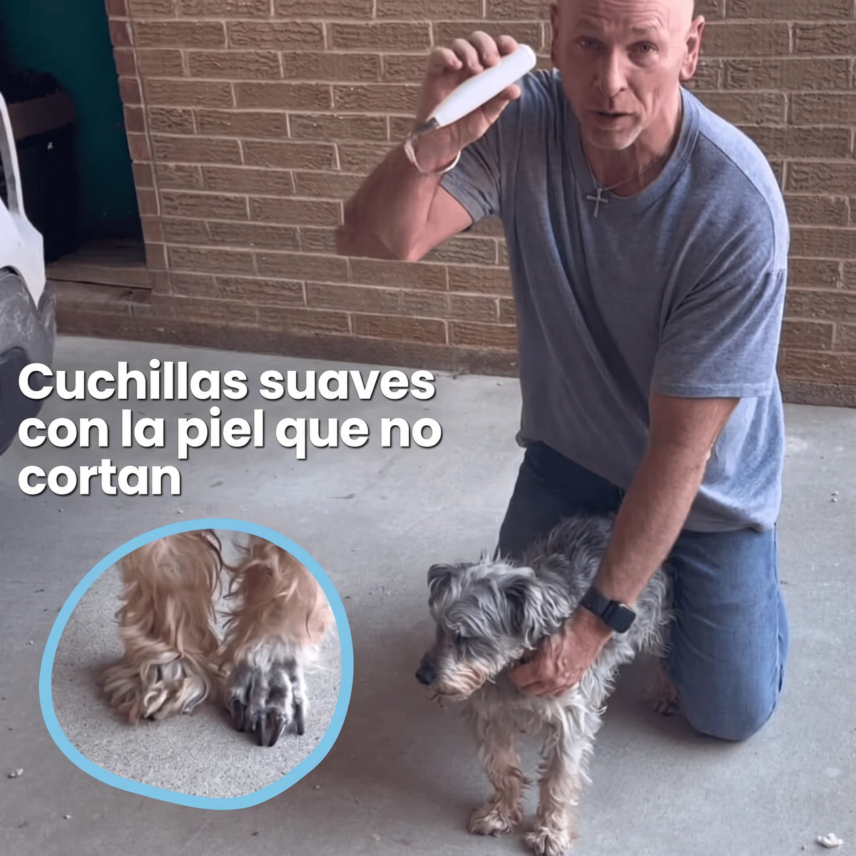 Cuchillas suaves con la piel que no cortan