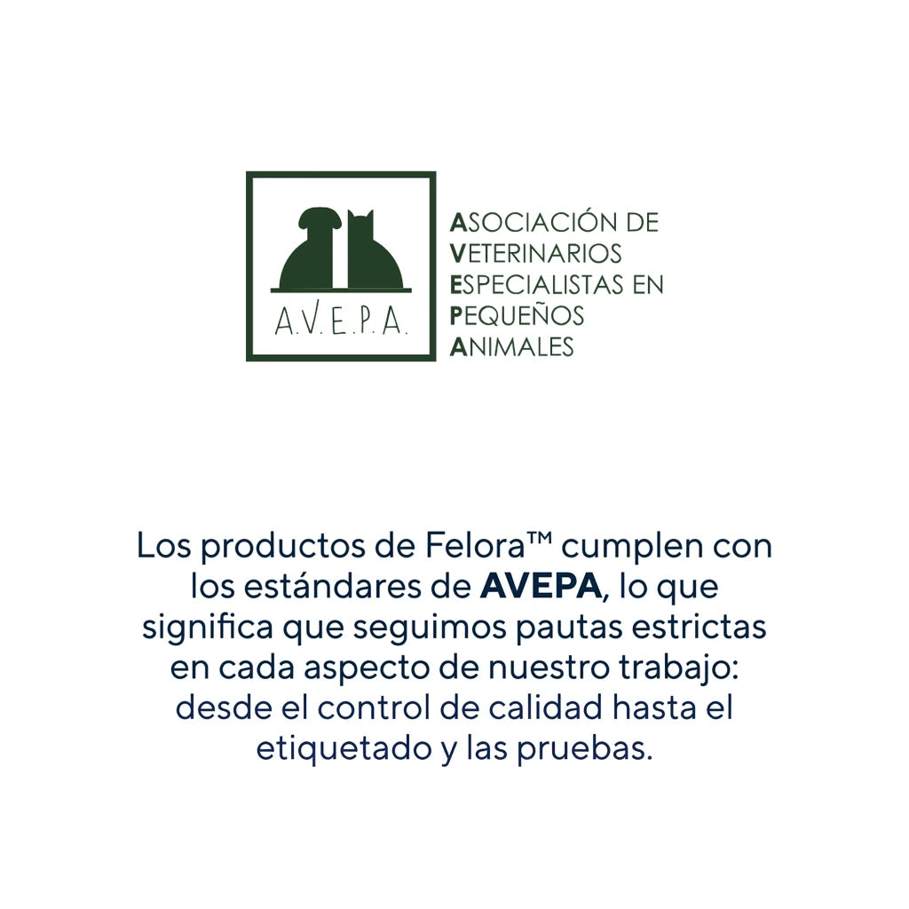 Felora cumple los estándares de AVEPA