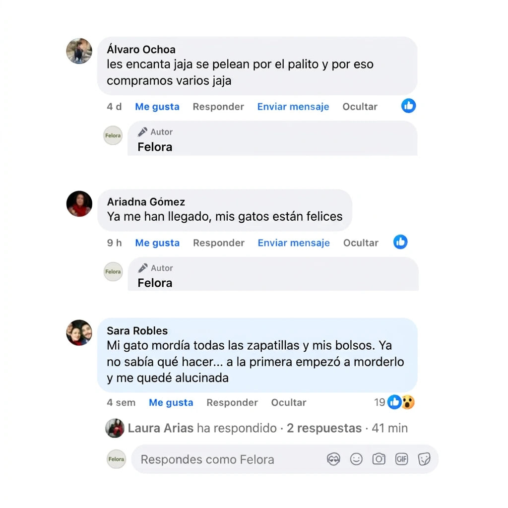 Reseñas de clientes en Facebook